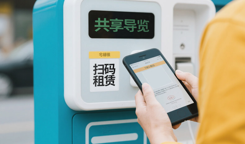 自助導(dǎo)覽服務(wù)驛站和借共享充電寶一樣簡單